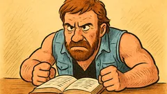 Barzelletta: Chuck Norris non legge libri, li fissa