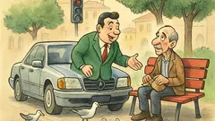 Barzelletta: un ex finanziere in Mercedes confessa