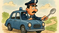 Barzelletta: un carabiniere guida col cucchiaio
