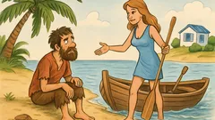 Barzelletta: Un quarantenne naufraga e chiede Sky