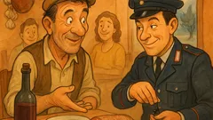 Barzelletta: Un carabiniere a cena dal contadino