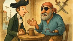 Barzelletta: Un gentleman incontra un vecchio pirata