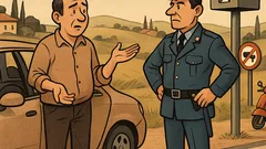 Barzelletta: Mi scusi, agente… radar scollegato!