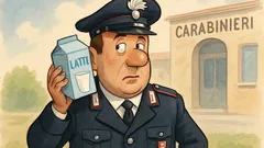 Barzelletta: Un carabiniere col latte all’orecchio