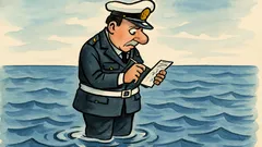 Barzelletta: Cosa fa un vigile in mare?