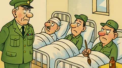 Barzelletta: Un generale visita i soldati ammalati