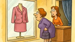 Barzelletta: Una signora entra in boutique