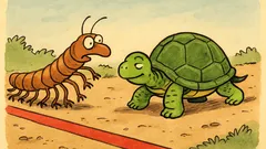 Barzelletta: Millepiedi e tartaruga fanno una gara