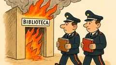 Barzelletta: Incendio in biblioteca dei carabinieri…