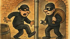 Barzelletta: Due ladri entrano in una cantina