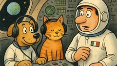 Barzelletta: Cane, gatto e carabiniere nello spazio
