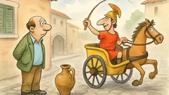 Barzelletta: Un tizio passa in biga romana