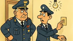 Barzelletta: Comandante e appuntato entrano in stanza
