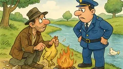 Barzelletta: un senzatetto ruba una gallina...