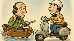 Barzelletta: Al telefono: «Pronto? Remo la barca?»