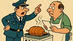 Barzelletta: Il giudice la dichiara in arrosto...