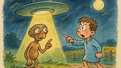 Barzelletta: Un bimbo veneto incontra E.T. nei campi