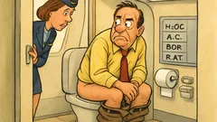 Barzelletta: un tizio prova il bagno in aereo