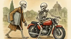 Barzelletta: Due scheletri decidono di andare in moto
