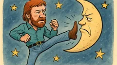 Barzelletta: Chuck Norris raddrizza la luna a calci