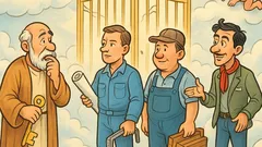 Barzelletta: San Pietro rifà la porta del Paradiso…