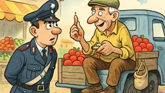 Barzelletta: Un carabiniere al mercato compra semi…