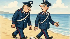 Barzelletta: Due carabinieri passeggiano al mare