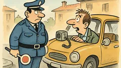 Barzelletta: «Mi scusi, agente…»