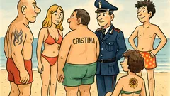 Barzelletta: Come riconosci un carabiniere in spiaggia?