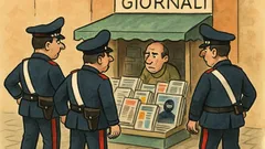 Barzelletta: Tre carabinieri circondano un’edicola