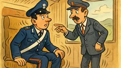 Barzelletta: Un carabiniere chiede sul treno