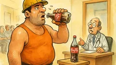 Barzelletta: un muratore beve la “Coca-Cola”
