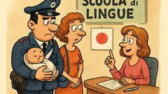 Barzelletta: Un carabiniere adotta un neonato giapponese