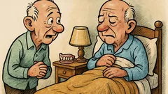 Barzelletta: Un vecchietto dice all’altro: «Stanotte…»