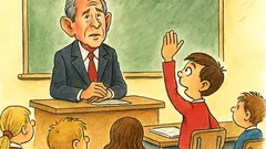 Barzelletta: Bush va a scuola, domande scomode