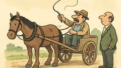 Barzelletta: Un uomo frusta l’aria: «Vai, Lampo!»