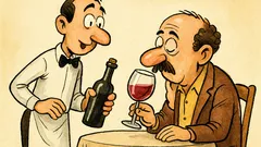 Barzelletta: Un cameriere porta del vino