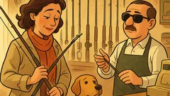 Barzelletta: Una donna compra una canna da pesca