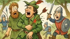 Barzelletta: Robin Hood si lamenta in battaglia