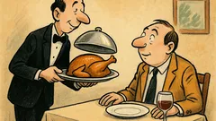 Barzelletta: Un cameriere porta il pollo