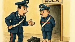 Barzelletta: Un carabiniere scalzo in tribunale