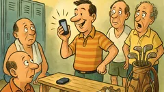 Barzelletta: squilla un telefono nello spogliatoio golf