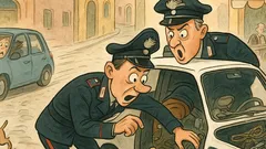 Barzelletta: Un maresciallo in auto civetta...