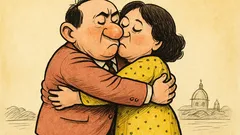 Barzelletta: si abbracciarono così stretti che...