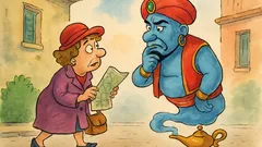 Barzelletta: una signora trova una lampada…