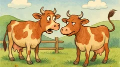 Barzelletta: Una mucca al pascolo dice…