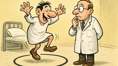 Barzelletta: Al manicomio un pazzo salta in centro