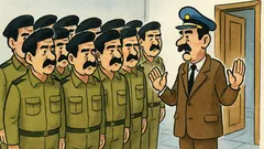 Barzelletta: il capo convoca dieci sosia