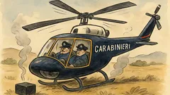 Barzelletta: precipita l’elicottero dei carabinieri…