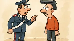 Barzelletta: Carabiniere, perché la pistola in testa?